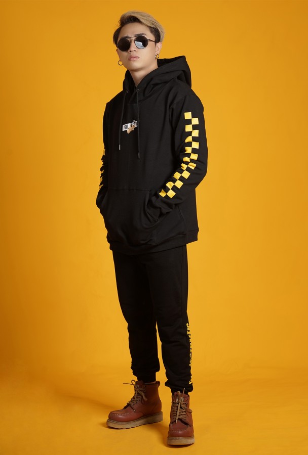 YGN TRAFFIC  POLICE HOODIE BOY (Black)